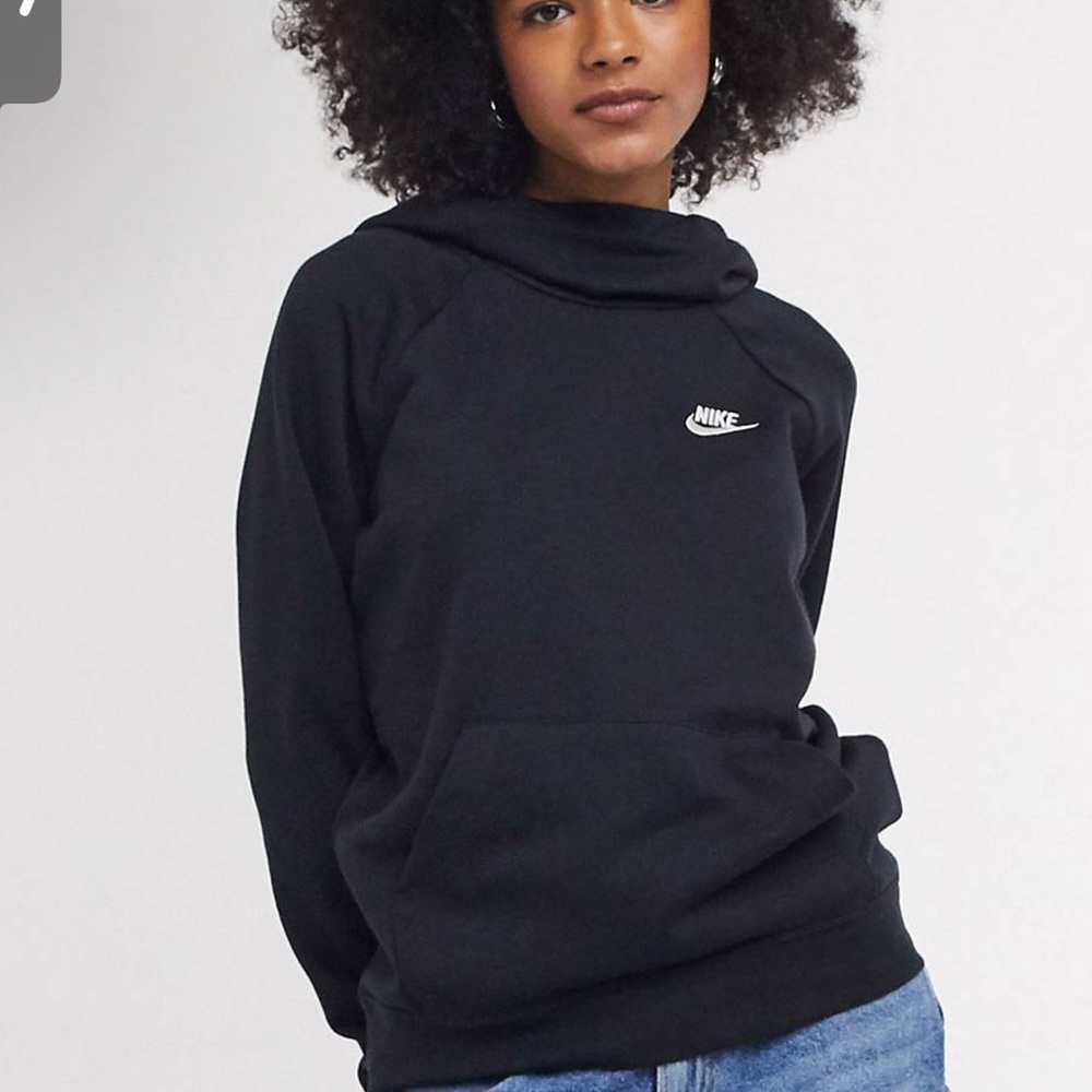 Nike Black Cowl Neck Hoodie